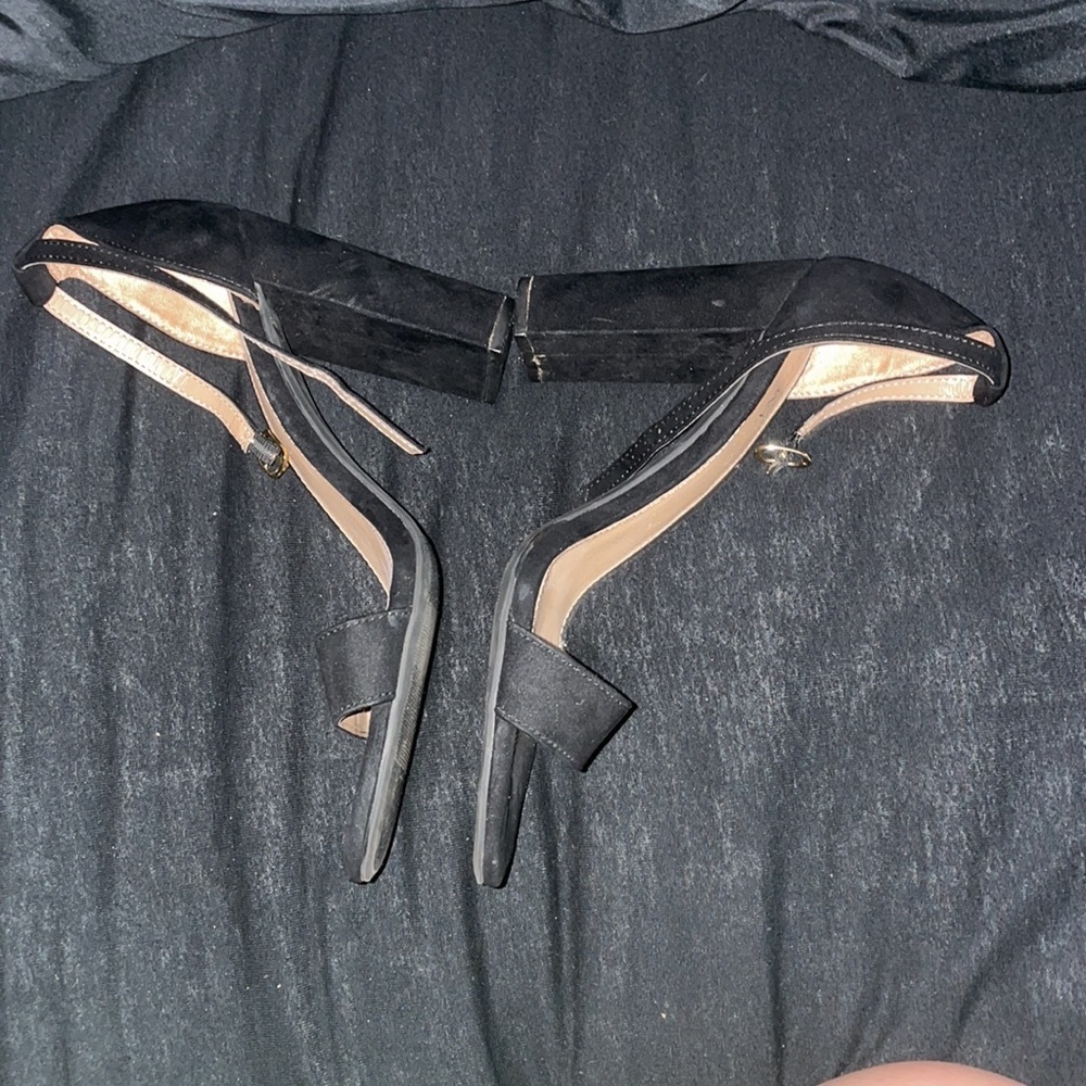 Merona blacK strapy heels